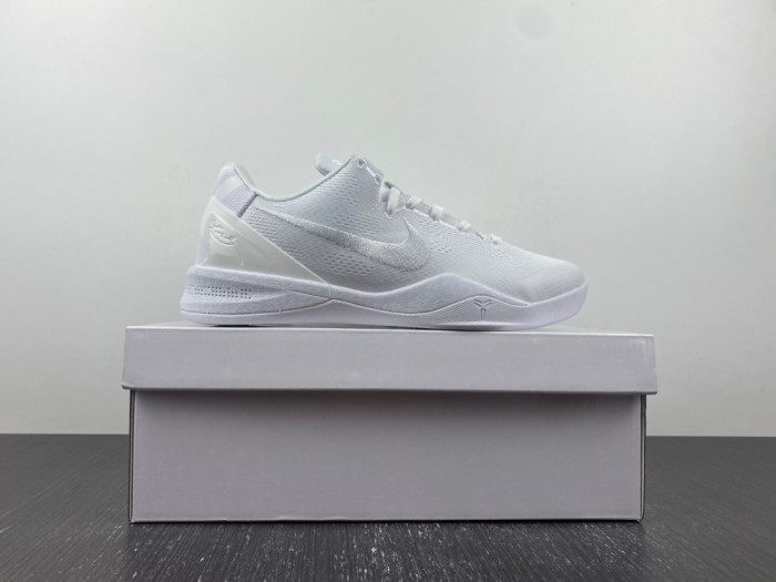 nike kobe 8 protro triple white fj9364-100