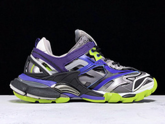 bl track trainers sneaker purple grey yellow h903p067