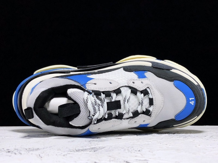 bl 17fw triple s sneaker trainer white blue h903p016