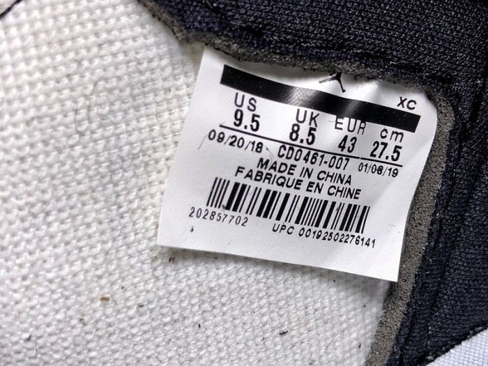 air jordan 1 panda black white cd0461-007