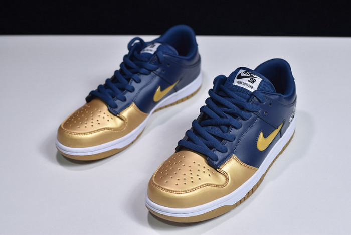 nike sb dunk low jewel swoosh gold - ck3480-700